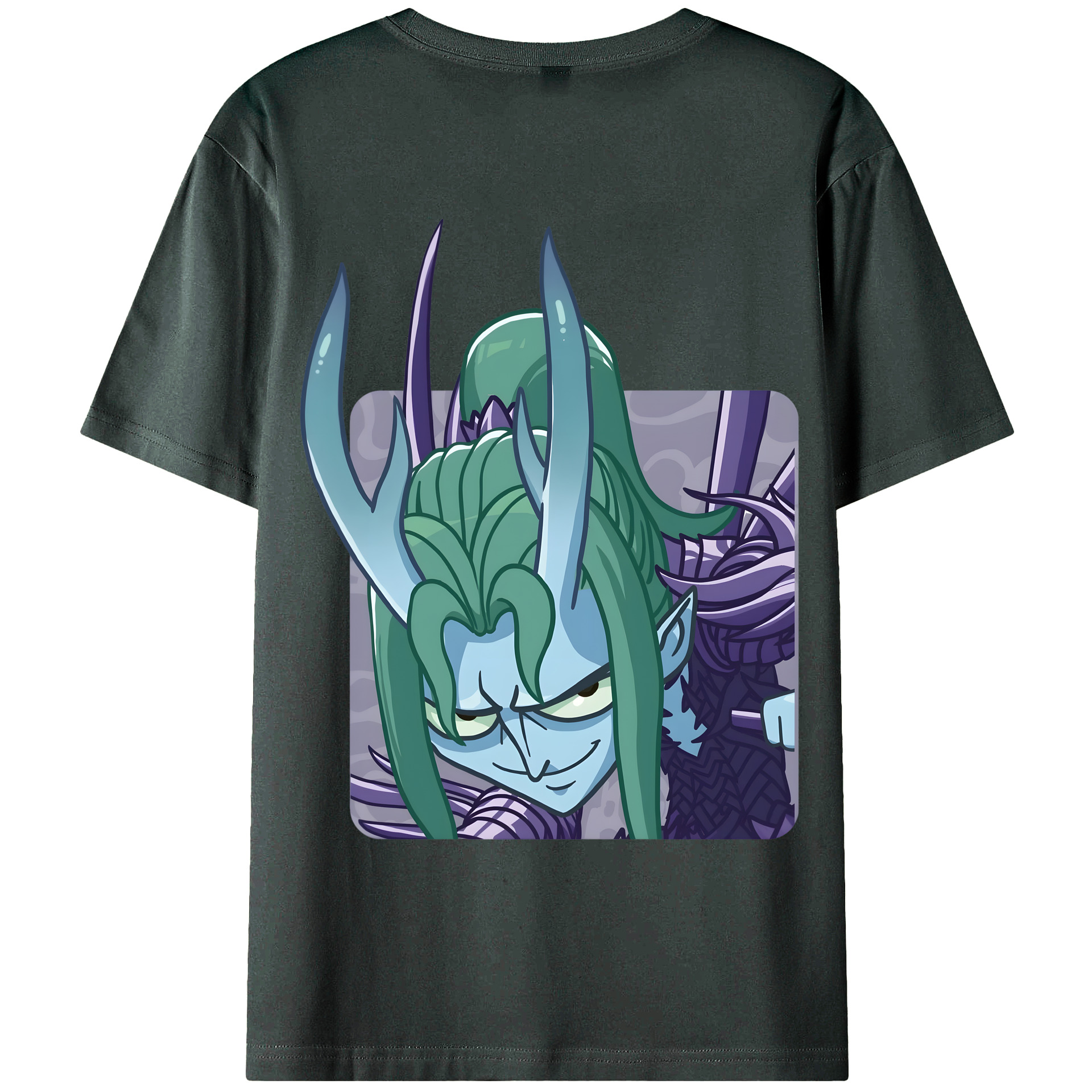 （画像用） Ne Zha 2 ナタ 魔童の大暴れ 綿100％ メンズ半袖Tシャツ（バックプリント） 通気性